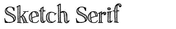 Sketch Serif font preview